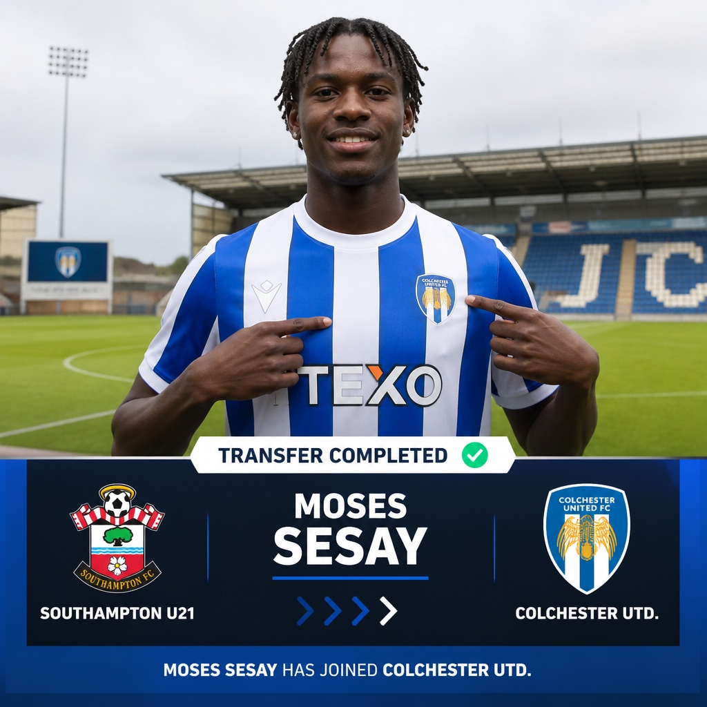 Moses Sesay: English-Nigerian midfielder joins Colchester United on loan