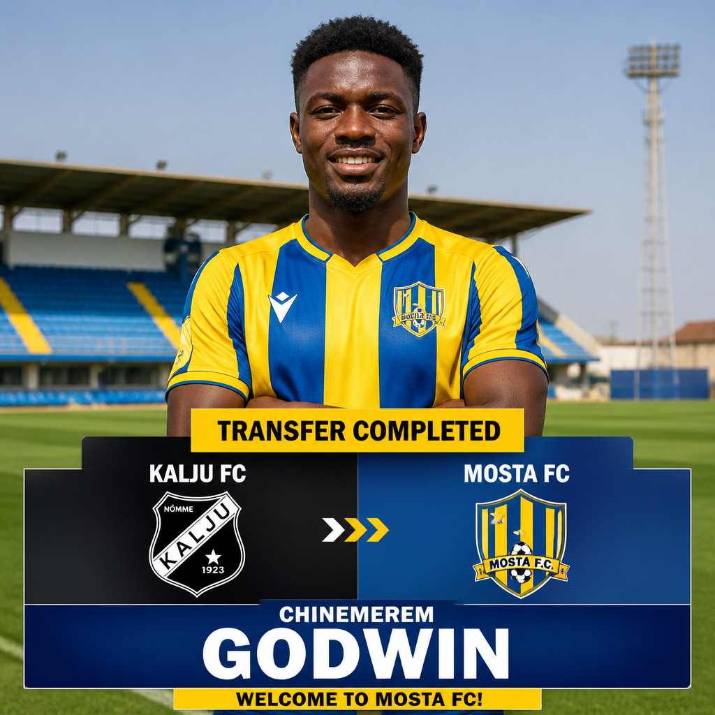 Nigeria striker Chinemerem Godwin joins Mosta FC from Kalju