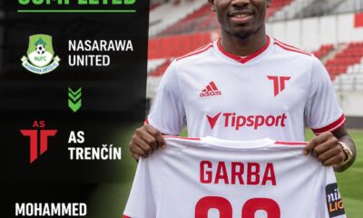 Nigeria winger Mohammed Garba joins AS Trencin from Nasarawa United