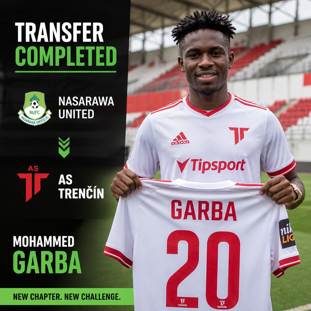 Nigeria winger Mohammed Garba joins AS Trencin from Nasarawa United
