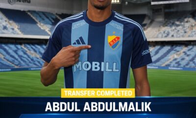 Djurgarden sign England-Nigeria winger Abdul Abdulmalik from Boreham Wood