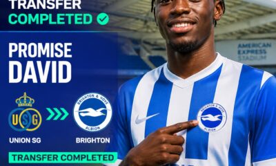 Promise David joins Brighton from Union SG on season-long loan