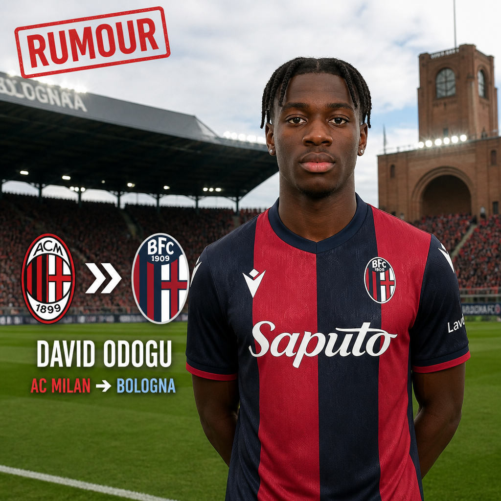 Bologna linked with AC Milan defender David Odogu