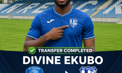 Divine Ekubo: Canada-Nigeria right-back joins Precko Zagreb from KF Erzeni