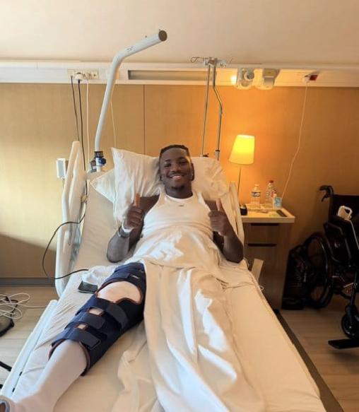 Uche Christantus begins rehabilitation after successful surgery on broken leg