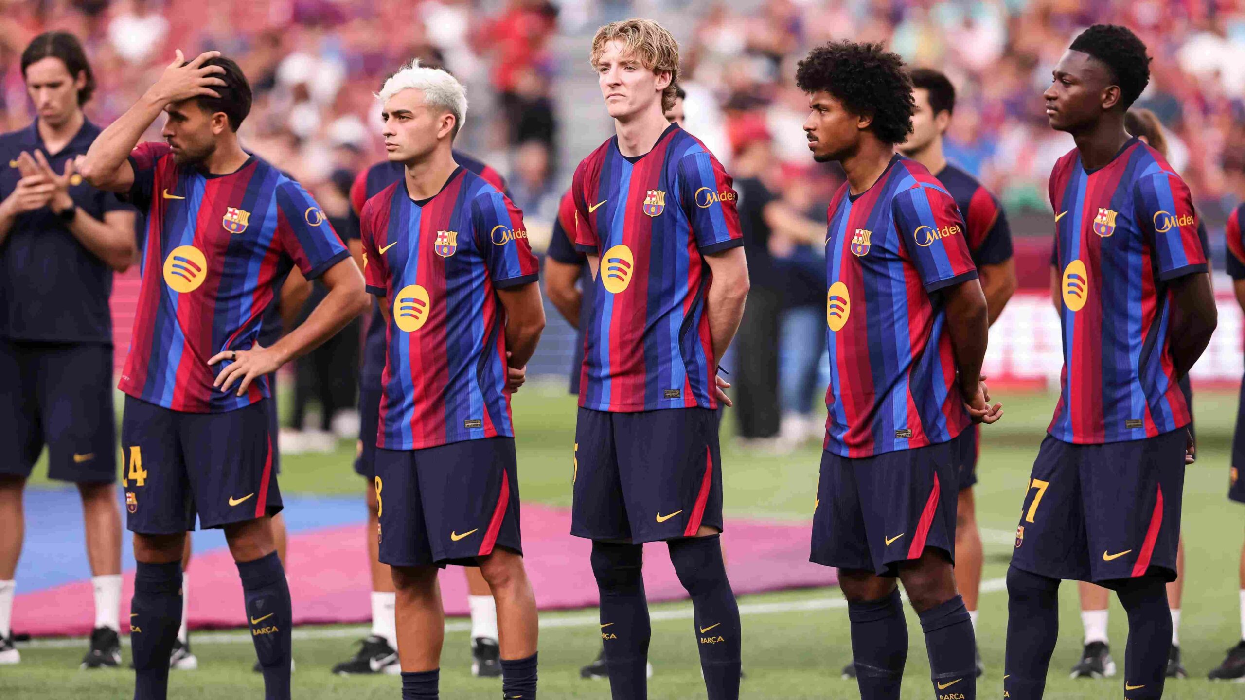 Barcelona confirm Jesse Bisiwu suffered ankle contusion after being carried off