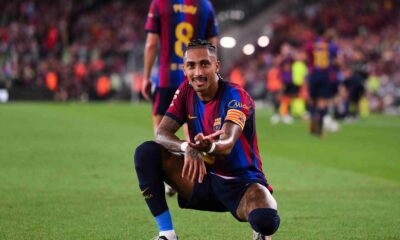 Raphinha chasing rare Barcelona scoring record after flying start