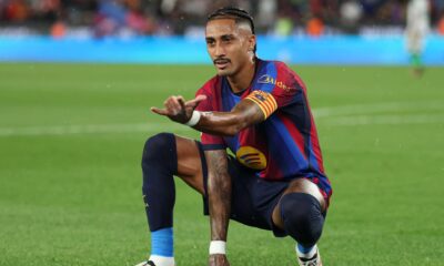 Raphinha returns to Barcelona after Brazil confirm muscle oedema injury