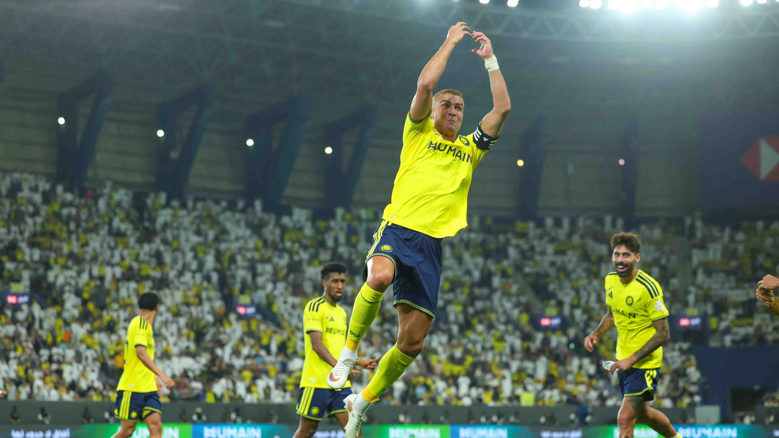 Yemen’s Nasser Mohammedou channels Cristiano Ronaldo in Gulf Cup celebration