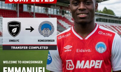 Kongsvinger sign Nigeria winger Emmanuel Olawore from Umea FC
