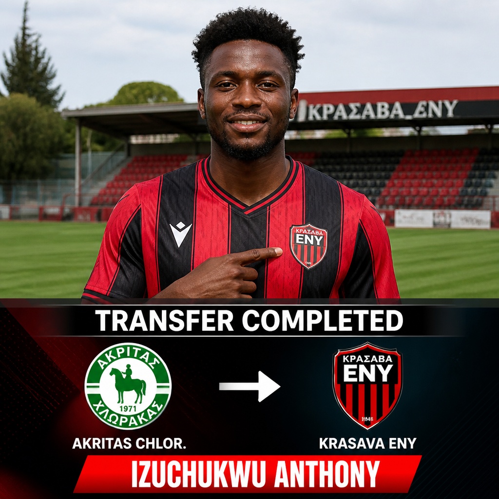 Nigerian defender Izuchukwu Anthony joins Krasava ENY on free transfer