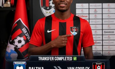 Van Spor FK sign Nigerian winger Tenton Yenne on loan from Baltika