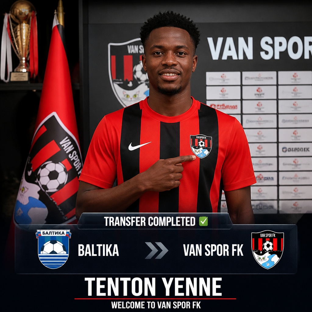 Van Spor FK sign Nigerian winger Tenton Yenne on loan from Baltika