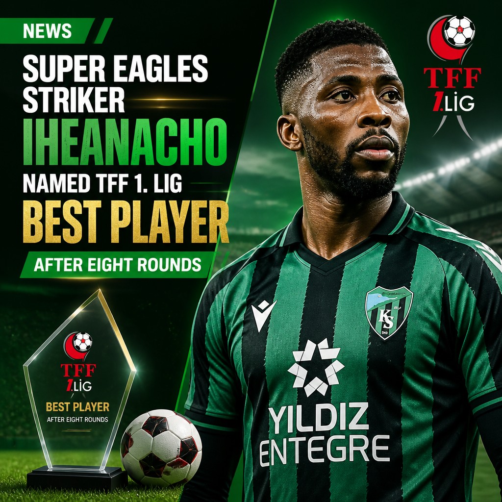 Iheanacho earns TFF 1. Lig’s top-player award after eight rounds