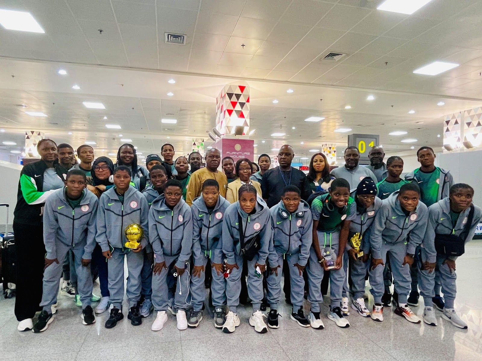 Flamingos return to Abuja after WAFU-B triumph ahead of World Cup preparations