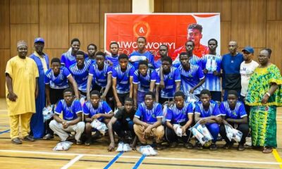 Taiwo Awoniyi Foundation gives boots to Kwara Kiddies League players
