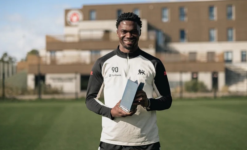 Friday Etim: Nigerian striker named Danish Superliga player of the month Friday Etim: Nigerian striker named Danish Superliga player of the month