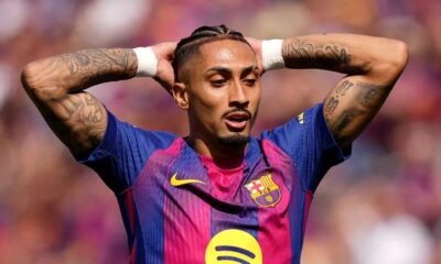 Raphinha returns to Barcelona discreetly ahead of Friday medical checks