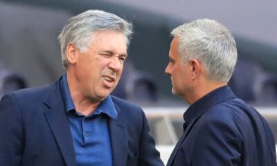 Mourinho jokes he has had ‘enough’ of Ancelotti pictures at Real Madrid