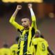 Youssef En-Nesyri scores for Al-Ittihad before embracing Al-Hilal goalkeeper Yassine Bounou Youssef En-Nesyri scores for Al-Ittihad before embracing Al-Hilal goalkeeper Yassine Bounou