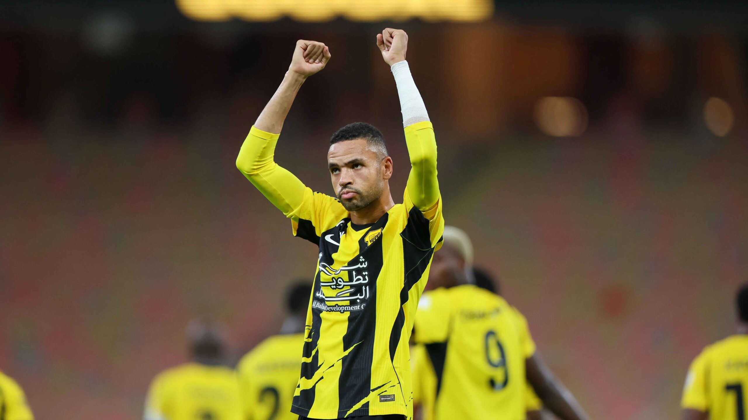 Youssef En-Nesyri scores for Al-Ittihad before embracing Al-Hilal goalkeeper Yassine Bounou Youssef En-Nesyri scores for Al-Ittihad before embracing Al-Hilal goalkeeper Yassine Bounou