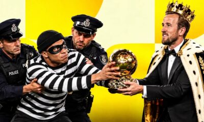 Harry Kane wins Ballon d’Or as Kylian Mbappe’s late challenge falls short