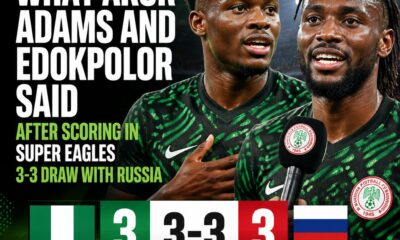 Akor Adams and Peter Edokpolor reflect on Nigeria’s thrilling draw with Russia