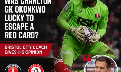 Bristol City boss Michael Skubala says Charlton goalkeeper Arthur Okonkwo should have been sent off