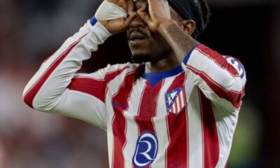 Ademola Lookman happy to make impact as Atletico Madrid beat Manchester United