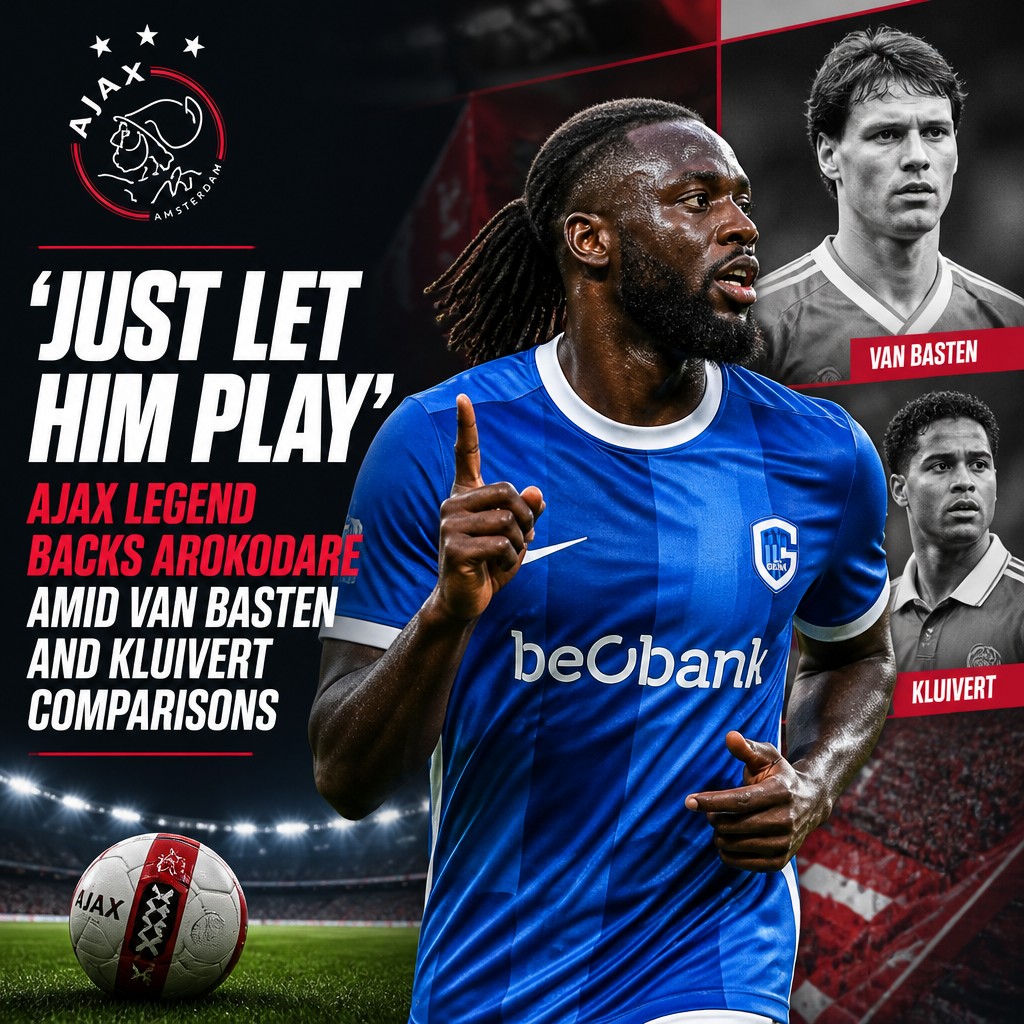 Frank de Boer urges Ajax to give Tolu Arokodare time to shine Frank de Boer urges Ajax to give Tolu Arokodare time to shine