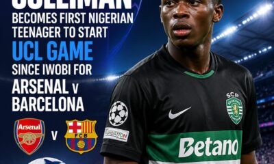 Suleiman sets Nigerian teenage record in Champions League start