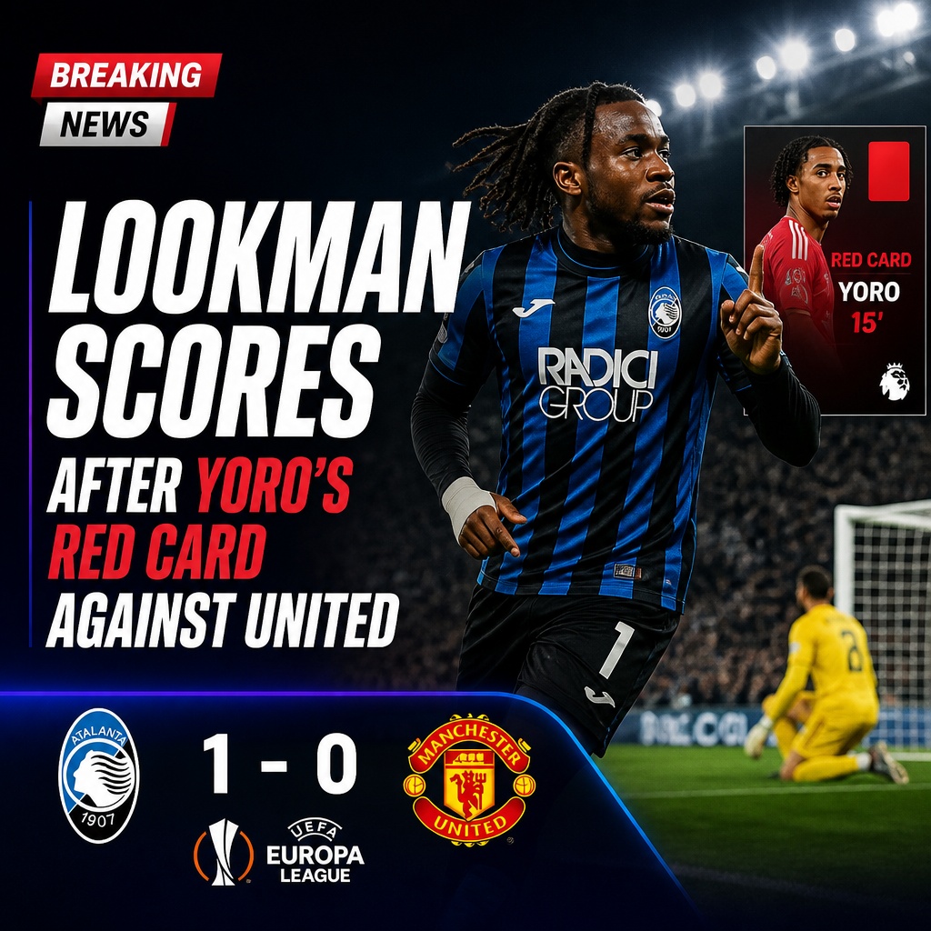 Lookman seals Atletico win after Yoro red card against Manchester United