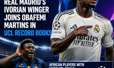 Yan Diomande matches Obafemi Martins’ Champions League record