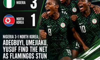 Nigeria beat defending champions North Korea to reach U-17 Women’s World Cup knockout stage