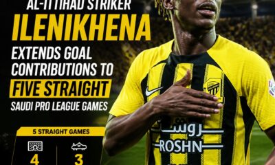 George Ilenikhena scores again as Al-Ittihad extend unbeaten run in Saudi Pro League