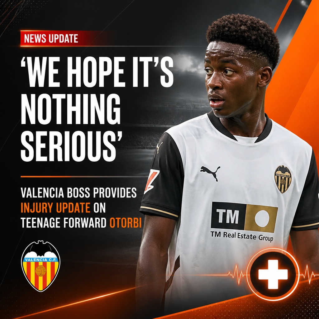 David Otorbi injury: Valencia hopeful teenage forward has avoided serious hamstring damage