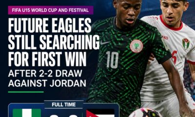 Nigeria U15s held by Jordan as Future Eagles await first win in Baku