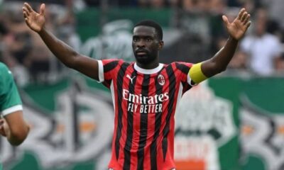Fikayo Tomori could leave AC Milan in January as clubs monitor defender