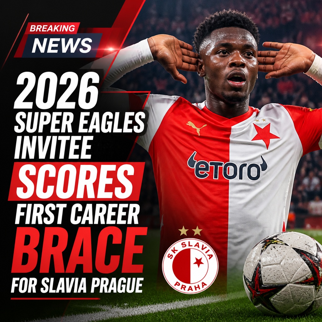 Mubarak Suleiman scores first career brace as Slavia Prague reach 4-0 MOL Cup win